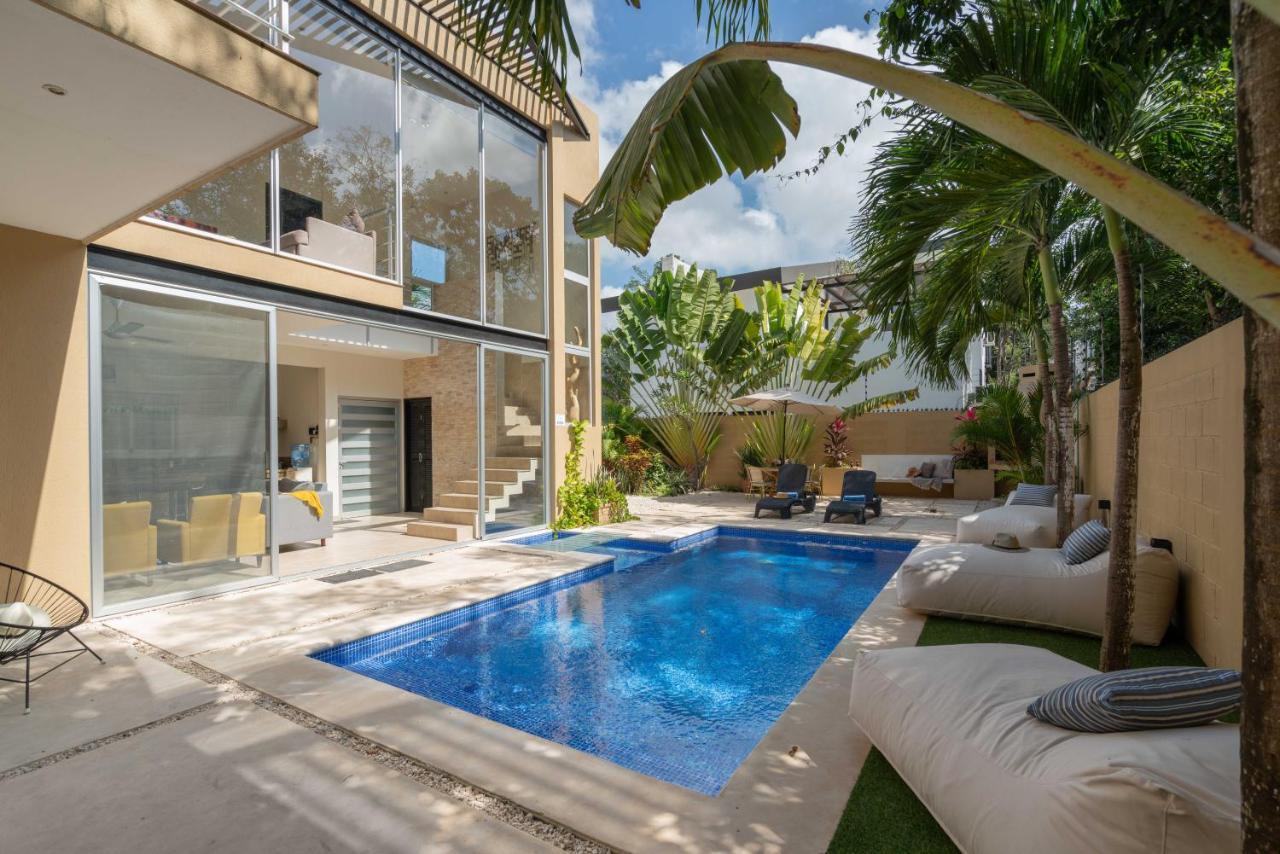 Tulum Private Modern Villa-Pool Beds-Ac-Internet-Parking-Grill Buitenkant foto