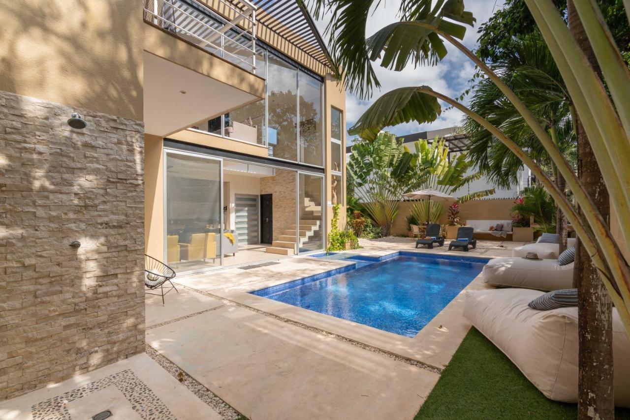 Tulum Private Modern Villa-Pool Beds-Ac-Internet-Parking-Grill Buitenkant foto