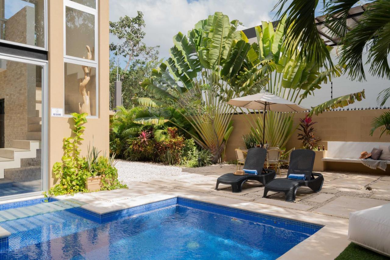 Tulum Private Modern Villa-Pool Beds-Ac-Internet-Parking-Grill Buitenkant foto