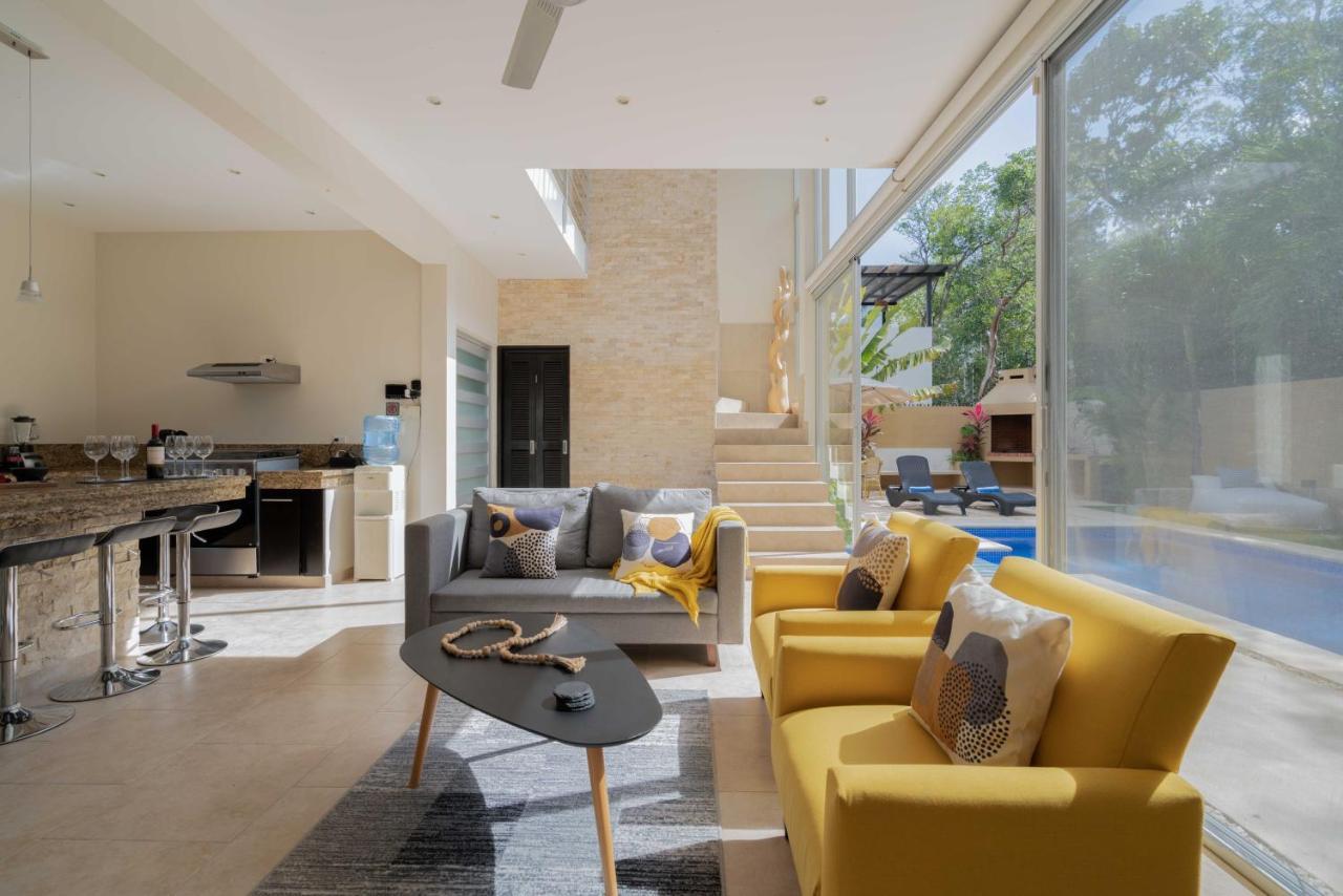 Tulum Private Modern Villa-Pool Beds-Ac-Internet-Parking-Grill Buitenkant foto
