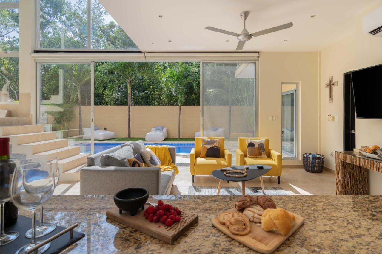 Tulum Private Modern Villa-Pool Beds-Ac-Internet-Parking-Grill Buitenkant foto