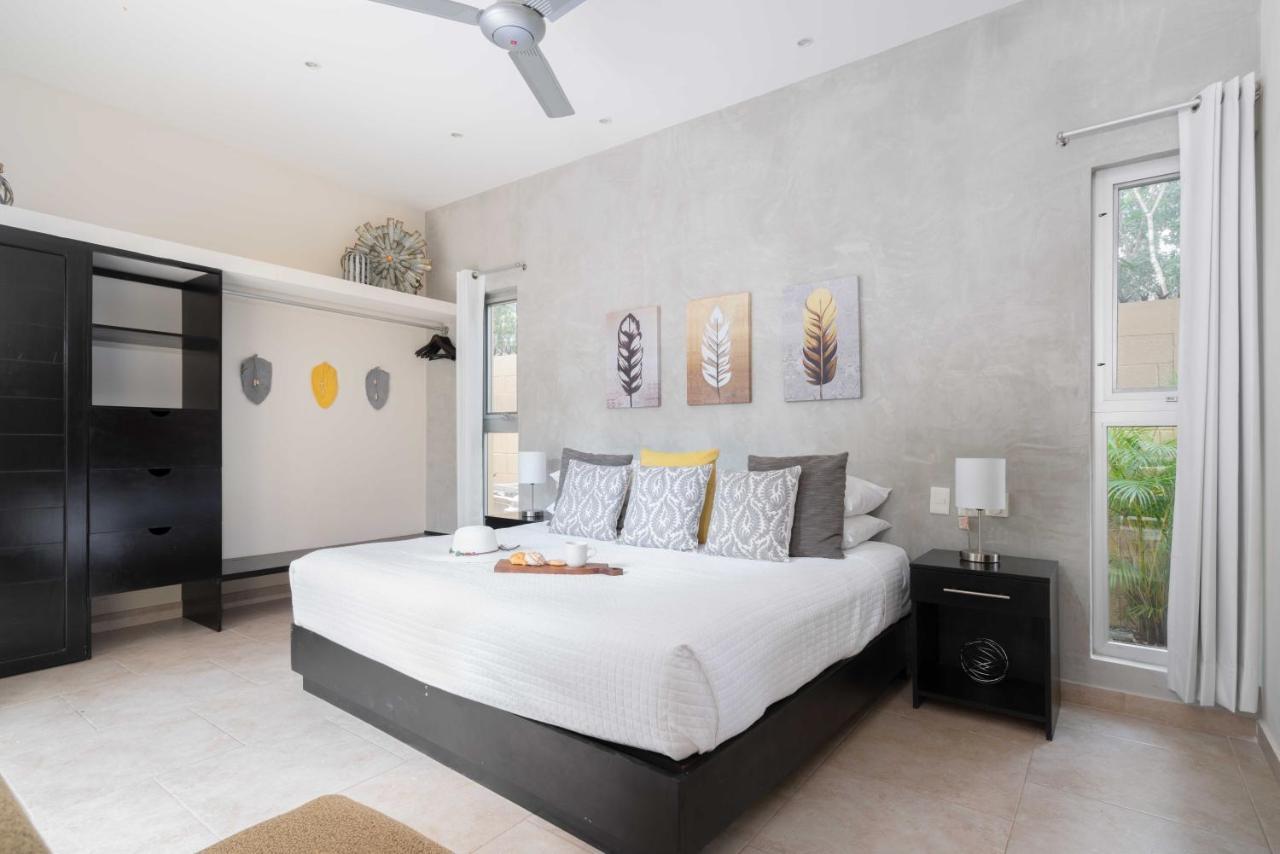 Tulum Private Modern Villa-Pool Beds-Ac-Internet-Parking-Grill Buitenkant foto