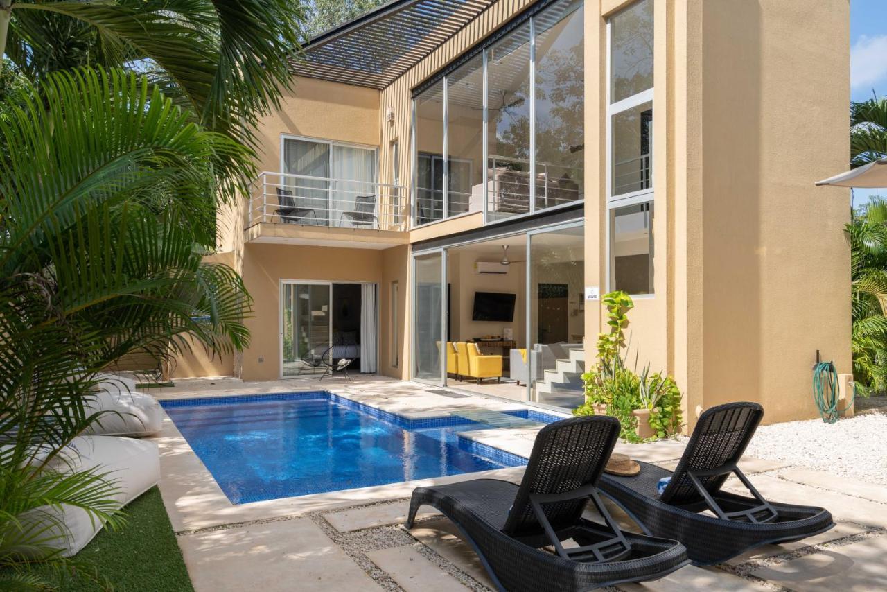 Tulum Private Modern Villa-Pool Beds-Ac-Internet-Parking-Grill Buitenkant foto